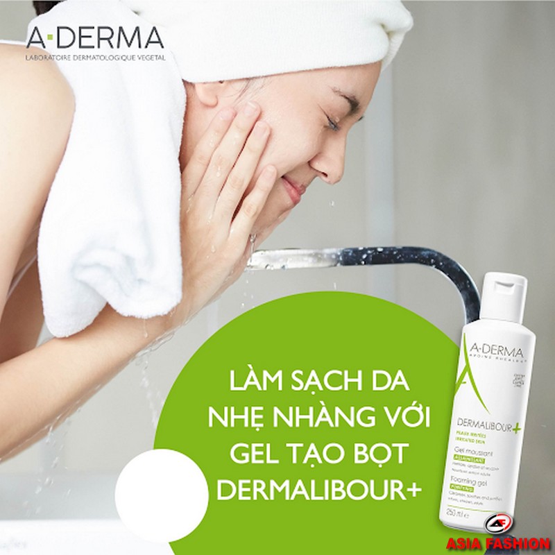 A-Derma Dermalibour+ Foaming Gel làm sạch da dịu nhẹ, chữa lành những tổn thương trên da